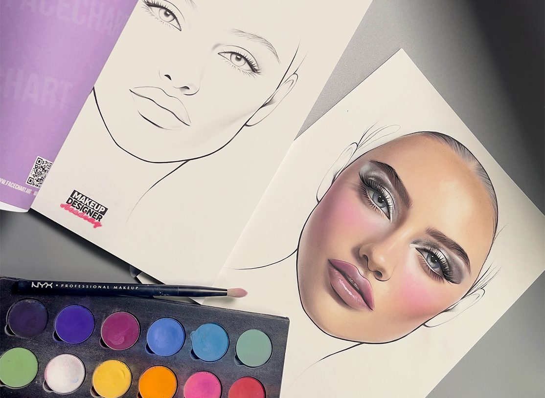 template book and face chart